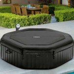 Intex Purespa Jet & Bubble Deluxe Set Πισίνα PVC Φουσκωτή Υδρομασάζ 201x201x71εκ.